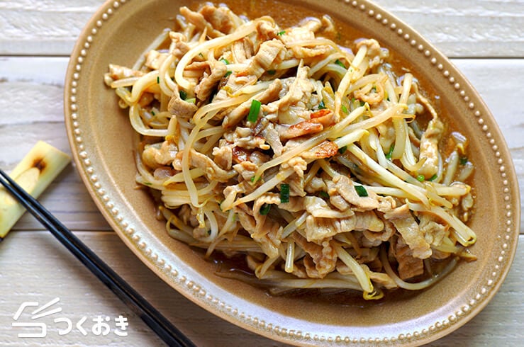豚肉ともやしの中華炒めの料理写真