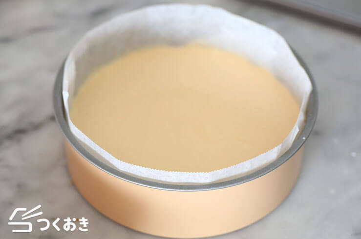 ホワイトチョコのチーズケーキの手順写真その2