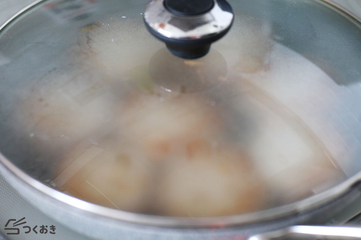 れんこんハンバーグてりやき味の手順写真その4