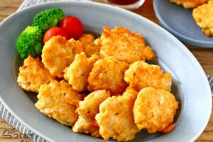 鶏むね肉と豆腐の和風ナゲットの写真