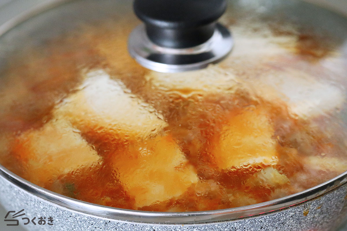豚バラ白菜の豆腐チゲの手順写真その3
