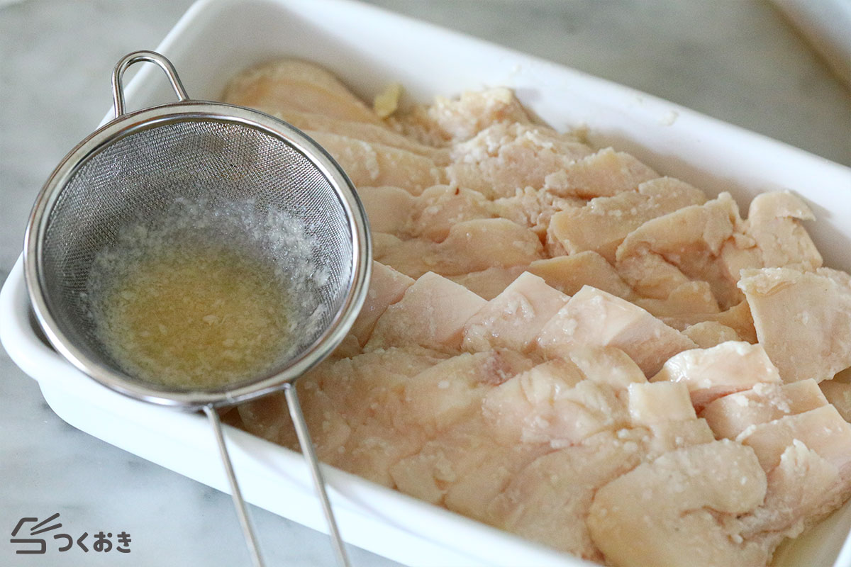 レンジでやわらか ピリ辛蒸し鶏の手順写真その6