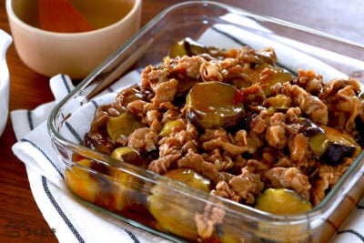 豚肉となすの中華風うま煮